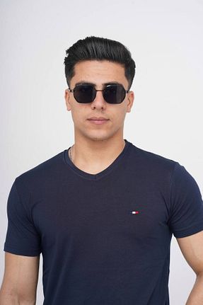 تیشرت سرمه ای مردانه اسلیم فیت Est Estola - کد 867441115