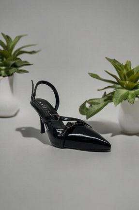 کفش مجلسی مشکی زنانه پاشنه ضخیم MASSİMA - کد 826538994