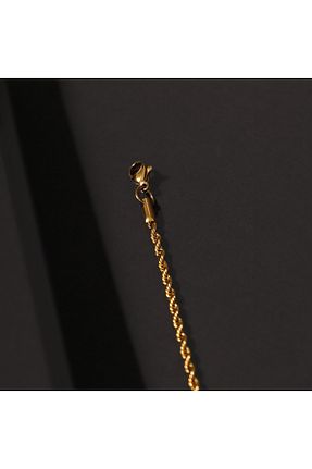 دستبند استیل (فولاد) طلائی مردانه استیل ضد زنگ FOURSOLOS - کد 866997804
