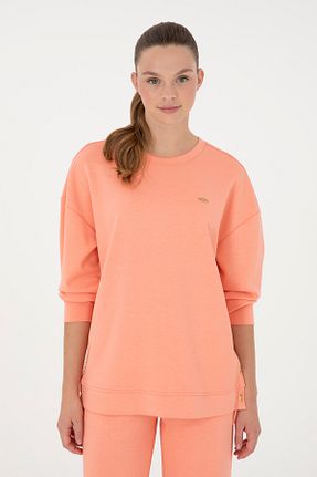 سوئیشرت صورتی زنانه ساده U.S. Polo Assn. - کد 867002134
