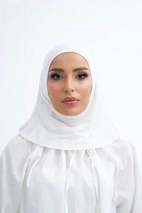 شال سفید زنانه پنبه ای 19V69 ITALIA - کد 867008798