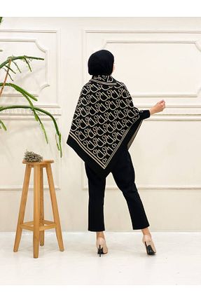 شال مشکی زنانه Abalı - کد 867005470