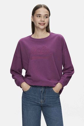 سوئیشرت بنفش زنانه ساده Ucla - کد 867027726