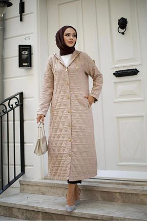 کلاه و ابایا قهوه ای زنانه پنبه ای BY TÖDÜ - کد 867022432