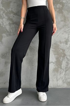 شلوار مشکی زنانه پنبه - پلی استر - الاستین macharel jeans - کد 797835750