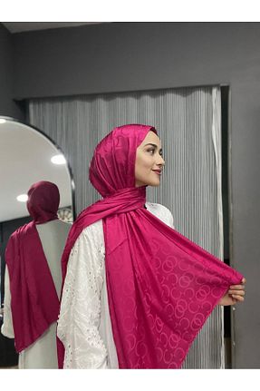 دستمال گردن صورتی زنانه ابریشم SHAWL SECRET - کد 867026742