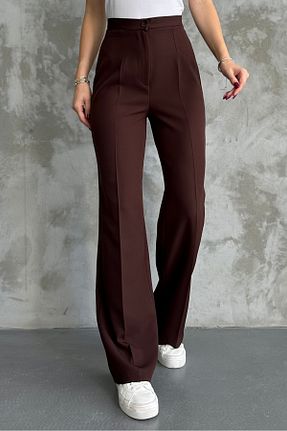 شلوار قهوه ای زنانه بافتنی macharel jeans - کد 867031417