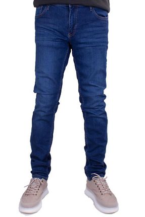 شلوار آبی مردانه پنبه - الاستین Twister Jeans - کد 828484848