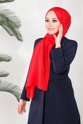 شال قرمز زنانه پلی استر HAREM SCARF - کد 867037747