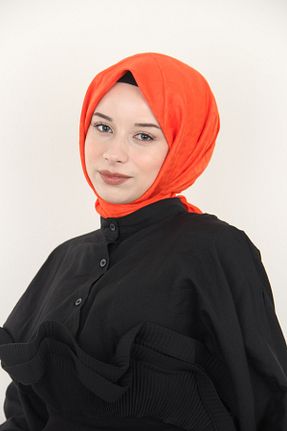 روسری نارنجی پنبه ای Hint İpek - کد 867051114