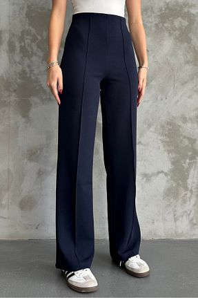 شلوار سرمه ای زنانه پنبه - پلی استر - الاستین macharel jeans - کد 797835831
