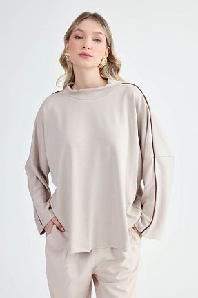 بلوز طوسی زنانه ساده Vitrin - کد 867075006