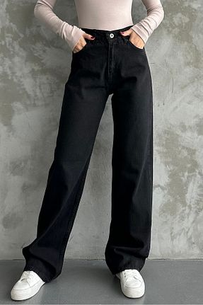 شلوار مشکی زنانه پنبه ای macharel jeans - کد 867066930