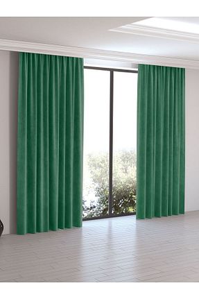 پرده زمینه سبز پلی استر Perle - کد 87754819