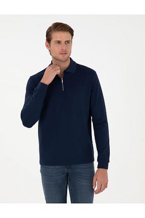 سوئیشرت سرمه ای مردانه ساده Pierre Cardin - کد 867094091