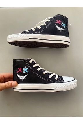 کفش اسنیکر مشکی زنانه بند دار STARYOU STORE - کد 867303855