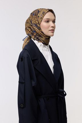 روسری زرد پنبه ای Qef - کد 867082932