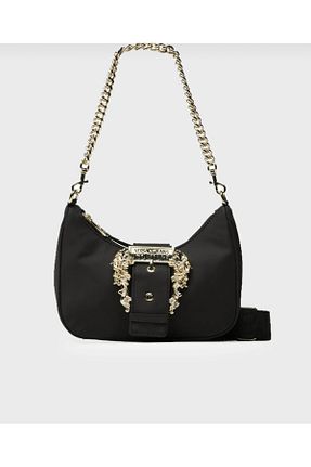 کیف دوشی مشکی زنانه پلی اورتان VERSACE JEANS C0UTURE - کد 867097007