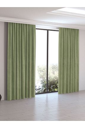 پرده زمینه سبز پلی استر Perle - کد 88251662