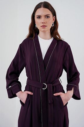 کلاه و ابایا بنفش زنانه پلی استر Zühre - کد 849081540
