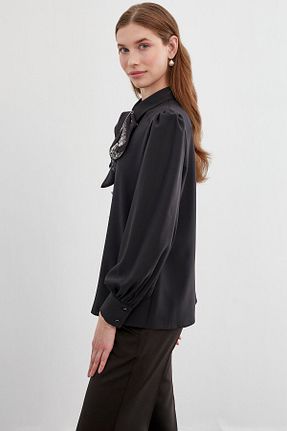بلوز مشکی زنانه ساده Zühre - کد 812891518