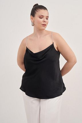 بلوز مشکی زنانه ساده Myline - کد 712926431