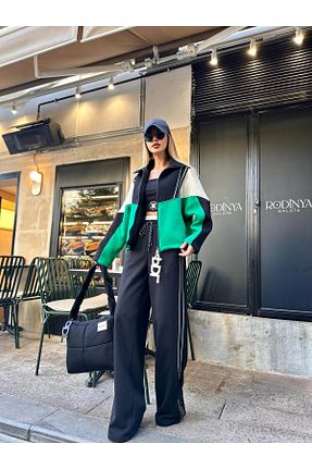 سوئیشرت سبز زنانه Boyfriend POODLE - کد 867118398