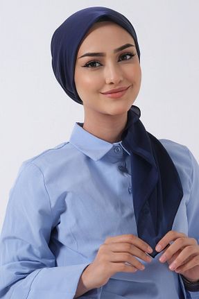 روسری سرمه ای پنبه ای HAREM SCARF - کد 867122606