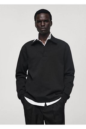 تیشرت مشکی مردانه Relaxed MANGO Man - کد 856362641