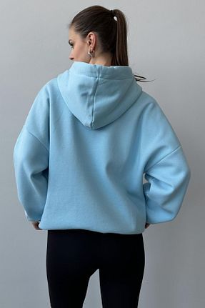 سوئیشرت آبی زنانه ساده sportiness - کد 866323037