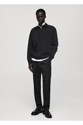 تیشرت مشکی مردانه Relaxed MANGO Man - کد 856362641