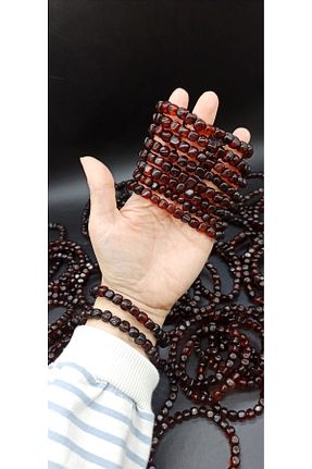 دستبند جواهر قهوه ای زنانه سنگ NCBA - کد 867345501