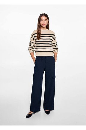 پلیور بژ زنانه رگولار MANGO Teen - کد 860748502