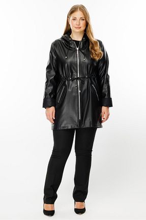 ترنچکت مشکی زنانه Moda İlgi - کد 867556264