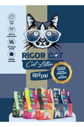 شن گربه Doğal/Bentonit Kumlar RIGOR CAT - کد 860486268