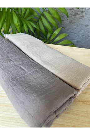 شال طوسی زنانه پنبه ای Butik - کد 867383558