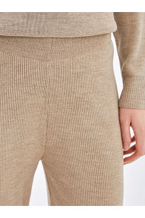 شلوار قهوه ای زنانه پنبه - پلی استر - الاستین LC Waikiki - کد 867567587