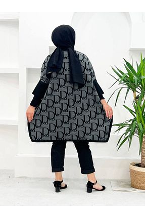 شال طوسی زنانه Abalı - کد 867172857