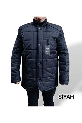 پالتو پشمی سایز بزرگ مشکی مردانه سایز بزرگ Perfore - کد 867171427