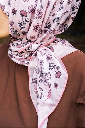 شال صورتی زنانه پنبه پلی استر MODA - کد 866562107