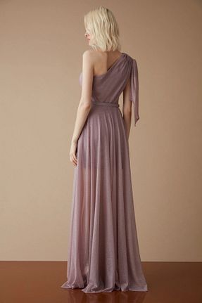 لباس مجلسی و فارغ التحصیلی بنفش زنانه توری Keikei - کد 49383098