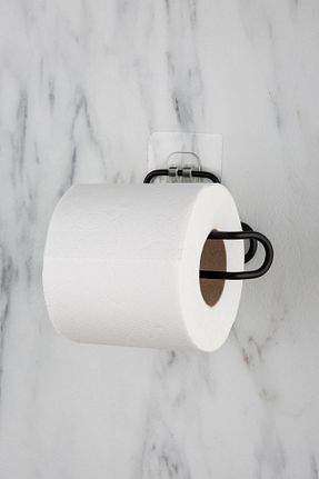 پایه دستمال توالت مشکی فلزی Aktel Banyo - کد 867175286