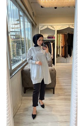 پیراهن طوسی زنانه Relaxed Invee - کد 867175296