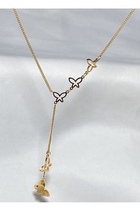 گردنبند استیل ( فولاد ) طلائی استیل (فولاد) vense - کد 867173044