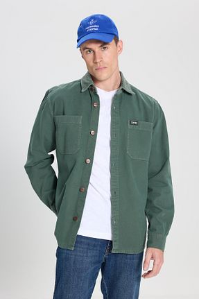 پیراهن قهوه ای مردانه رگولار Wrangler - کد 867202213