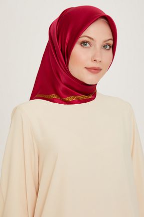 روسری صورتی کرپ ساتن ابریشم Armine - کد 867685816