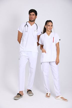 لباس کار سفید Raven Uniform - کد 867586893