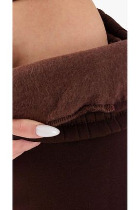 شلوار کرمگن قهوه ای زنانه دو جیب ENFİ GİYİM - کد 867256712