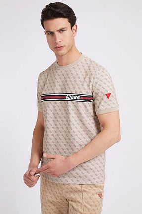 تیشرت بژ مردانه رگولار Guess - کد 362313980
