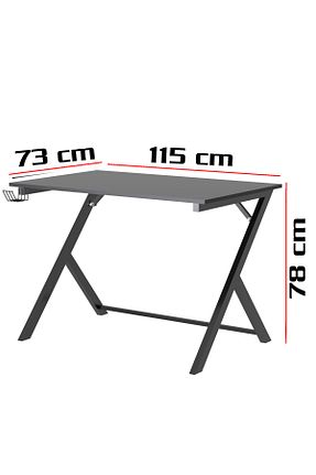 میز گیمینگ مشکی Evdemo - کد 345604050